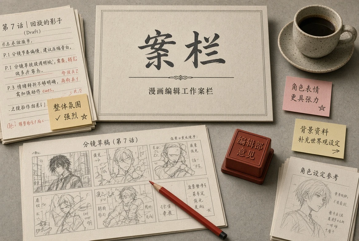 案栏编辑工作