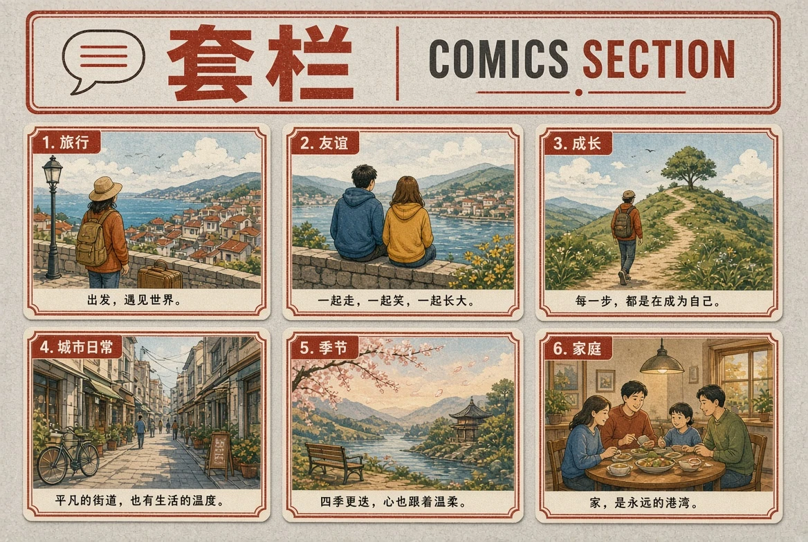 套栏题材封面
